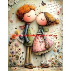 Látkový panel  kolekce DĚTSKÝ DREAMY  SVĚT  606-210