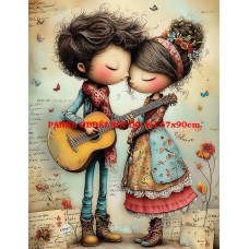 Látkový panel  kolekce DĚTSKÝ DREAMY  SVĚT  606-213