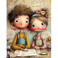 Látkový panel  kolekce DĚTSKÝ DREAMY  SVĚT  606-215