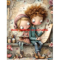 Látkový panel  kolekce DĚTSKÝ DREAMY  SVĚT  606-224