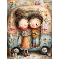 Látkový panel  kolekce DĚTSKÝ DREAMY  SVĚT  606-226