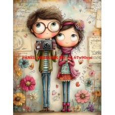 Látkový panel  kolekce DĚTSKÝ DREAMY  SVĚT  606-231