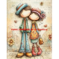 Látkový panel  kolekce DĚTSKÝ DREAMY  SVĚT  606-232