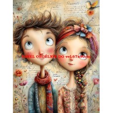 Látkový panel  kolekce DĚTSKÝ DREAMY  SVĚT  606-234