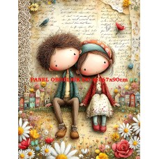 Látkový panel  kolekce DĚTSKÝ DREAMY  SVĚT  606-241