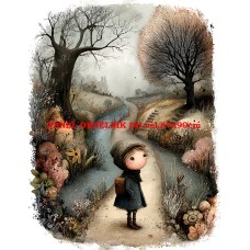 Látkový panel  kolekce DĚTSKÝ DREAMY  SVĚT  606-268