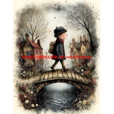 Látkový panel  kolekce DĚTSKÝ DREAMY  SVĚT  606-275