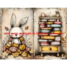 Látkový panel  kolekce DĚTSKÝ DREAMY  SVĚT  606-288