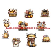 Látkový panel  kolekce DĚTSKÝ DREAMY  SVĚT  606-297