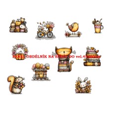 Látkový panel  kolekce DĚTSKÝ DREAMY  SVĚT  606-298