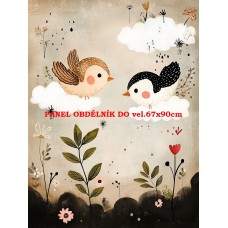 Látkový panel  kolekce DĚTSKÝ DREAMY  SVĚT  606-325