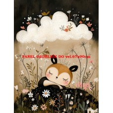 Látkový panel  kolekce DĚTSKÝ DREAMY  SVĚT  606-335