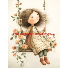 Látkový panel  kolekce DĚTSKÝ DREAMY  SVĚT  606-359