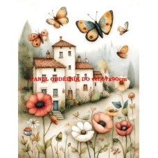 Látkový panel  kolekce DĚTSKÝ DREAMY  SVĚT  606-379