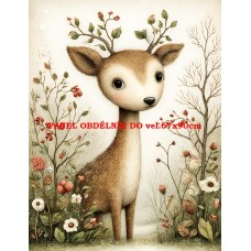 Látkový panel  kolekce DĚTSKÝ DREAMY  SVĚT  606-383