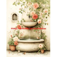 Látkový panel  kolekce DĚTSKÝ DREAMY  SVĚT  606-397