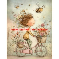 Látkový panel  kolekce DĚTSKÝ DREAMY  SVĚT  606-55