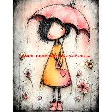 Látkový panel  kolekce DĚTSKÝ DREAMY  SVĚT  606-67