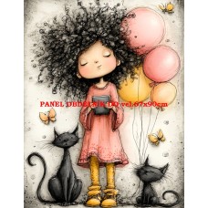 Látkový panel  kolekce DĚTSKÝ DREAMY  SVĚT  606-71