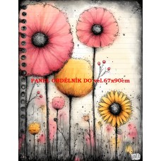 Látkový panel  kolekce DĚTSKÝ DREAMY  SVĚT  606-86