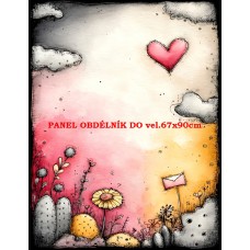 Látkový panel  kolekce DĚTSKÝ DREAMY  SVĚT  606-94