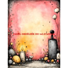 Látkový panel  kolekce DĚTSKÝ DREAMY  SVĚT  606-95