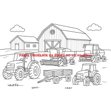 Látkový panel  kolekce  OMALOVÁNKY 607-108