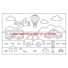 Látkový panel  kolekce  OMALOVÁNKY 607-112