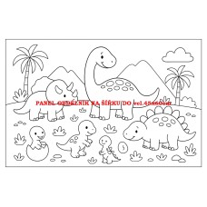 Látkový panel  kolekce  OMALOVÁNKY 607-114