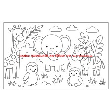 Látkový panel  kolekce  OMALOVÁNKY 607-115