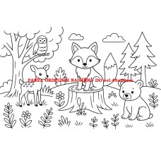 Látkový panel  kolekce  OMALOVÁNKY 607-116