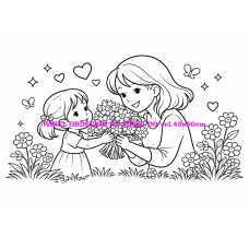 Látkový panel  kolekce  OMALOVÁNKY 607-119