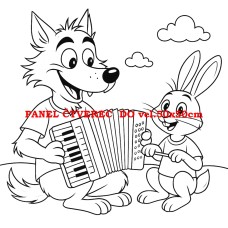 Látkový panel kolekce POHÁDKOVÉ OMALOVÁNKY 607-12