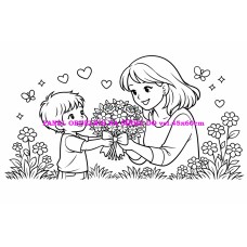 Látkový panel  kolekce  OMALOVÁNKY 607-120