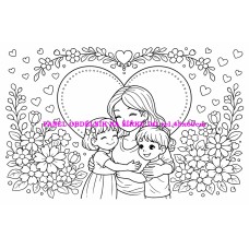 Látkový panel  kolekce  OMALOVÁNKY 607-124