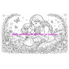 Látkový panel  kolekce  OMALOVÁNKY 607-125