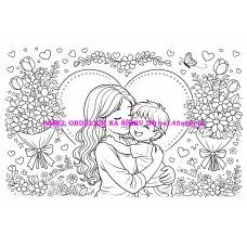 Látkový panel  kolekce  OMALOVÁNKY 607-127