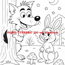 Látkový panel kolekce POHÁDKOVÉ OMALOVÁNKY 607-14