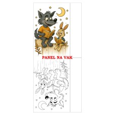 Látkový panel  na vak - kolekce POHÁDKOVÉ OMALOVÁNKY 607-2