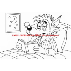 Látkový panel  kolekce POHÁDKOVÉ OMALOVÁNKY 607-20