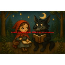 Látkový panel  kolekce POHÁDKOVÉ OMALOVÁNKY 607-21