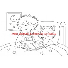 Látkový panel  kolekce POHÁDKOVÉ OMALOVÁNKY 607-23