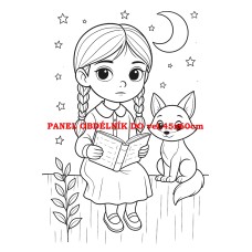 Látkový panel  kolekce POHÁDKOVÉ OMALOVÁNKY 607-27