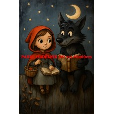 Látkový panel  kolekce POHÁDKOVÉ OMALOVÁNKY 607-30