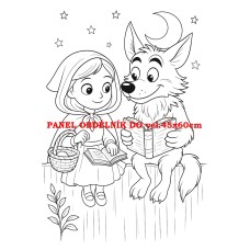 Látkový panel  kolekce POHÁDKOVÉ OMALOVÁNKY 607-31