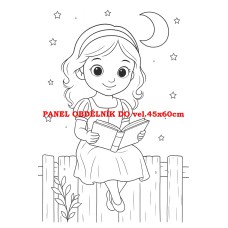 Látkový panel  kolekce POHÁDKOVÉ OMALOVÁNKY 607-35