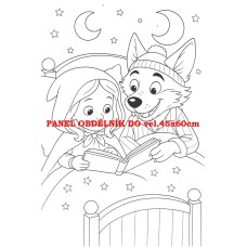 Látkový panel  kolekce POHÁDKOVÉ OMALOVÁNKY 607-39