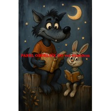 Látkový panel  kolekce POHÁDKOVÉ OMALOVÁNKY 607-4