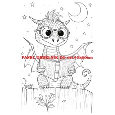 Látkový panel  kolekce POHÁDKOVÉ OMALOVÁNKY 607-41