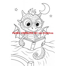 Látkový panel  kolekce POHÁDKOVÉ OMALOVÁNKY 607-42